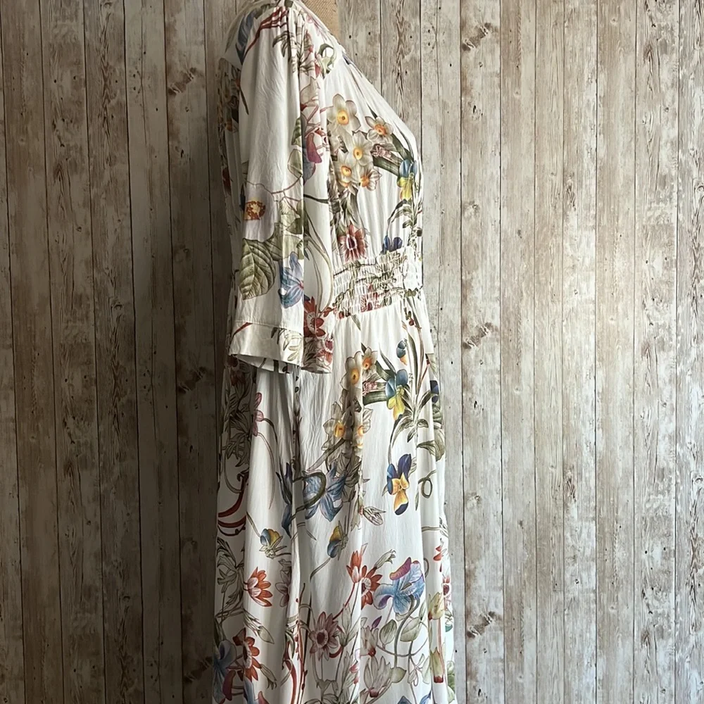 Floral Maxi Dress - White - Picture 6 of 11